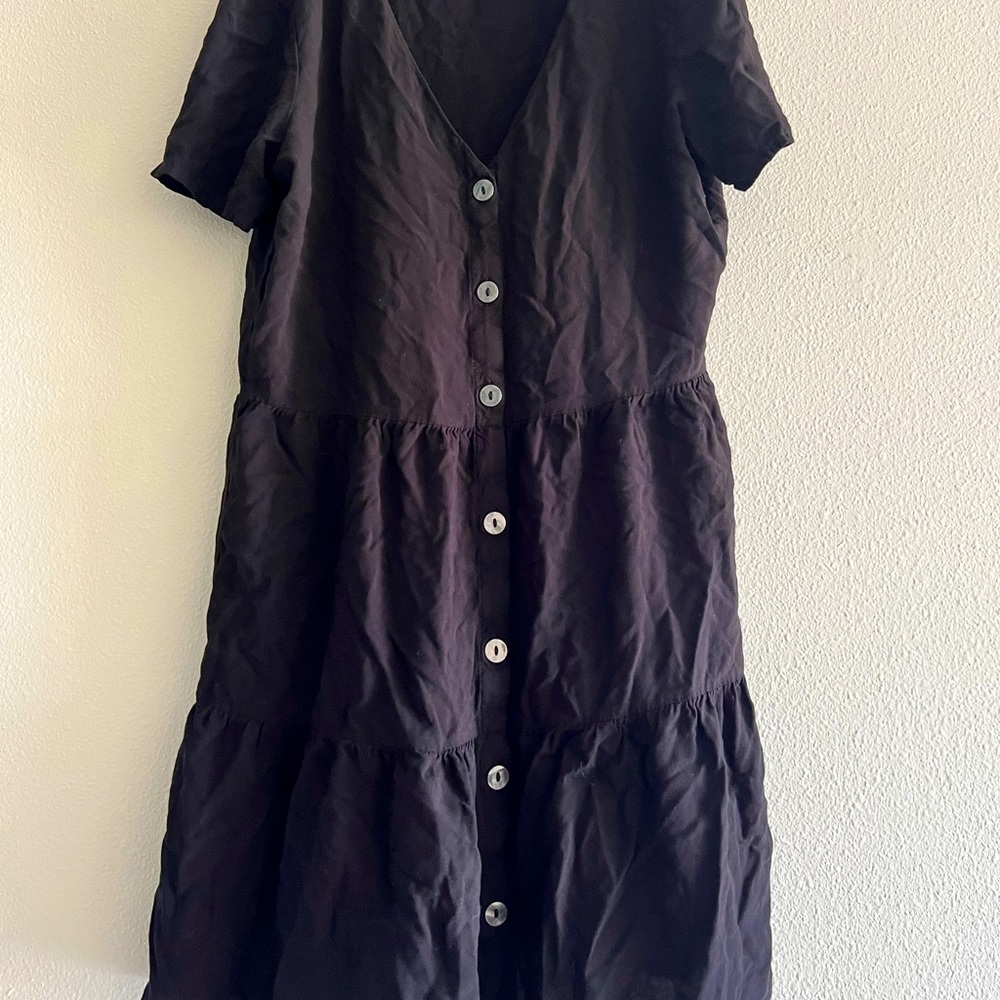 H&M button up mini dress